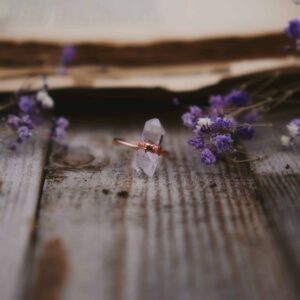 Pierścionek Oczyszczenia z Kryształem Górskim r. 22,5