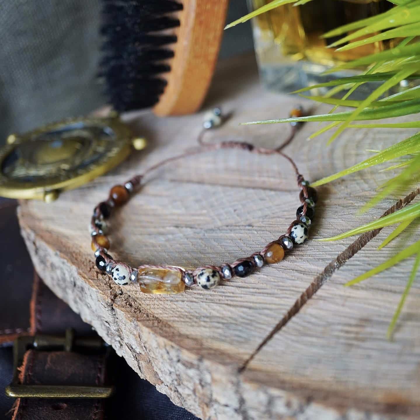 Bransoletka z Cytrynem - Plecionka Obfitości