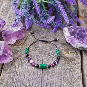 Bransoletka z Malachitem - Skorpion