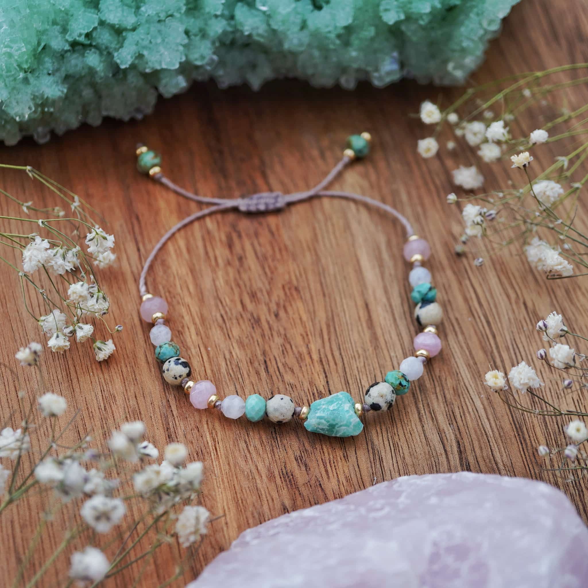 Bransoletka z Amazonitem - Aura Wdzięku