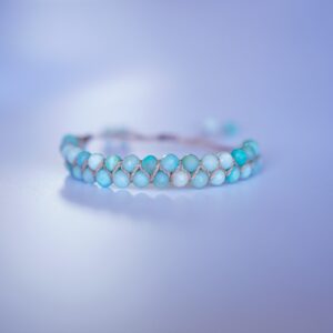Dwurzędowa Bransoletka z Amazonitem - Elegancja i Moc Natury