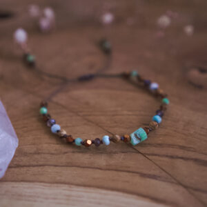 Bransoletka Mocy i Urody - Chryzopraz, Larimar, Labradoryt