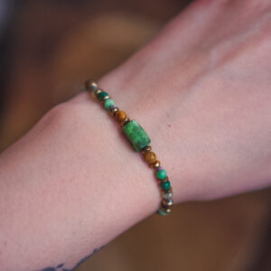 Sense Bracelet - Jade, Chrysoprase, Malachite