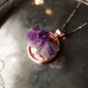 Klejnot Nocy - Naszyjnik z Ametystem