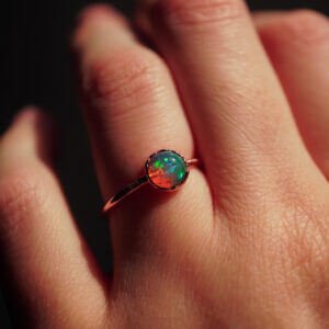 Magia Kamienia - Pierścionek z Opalem Etiopskim r. 13