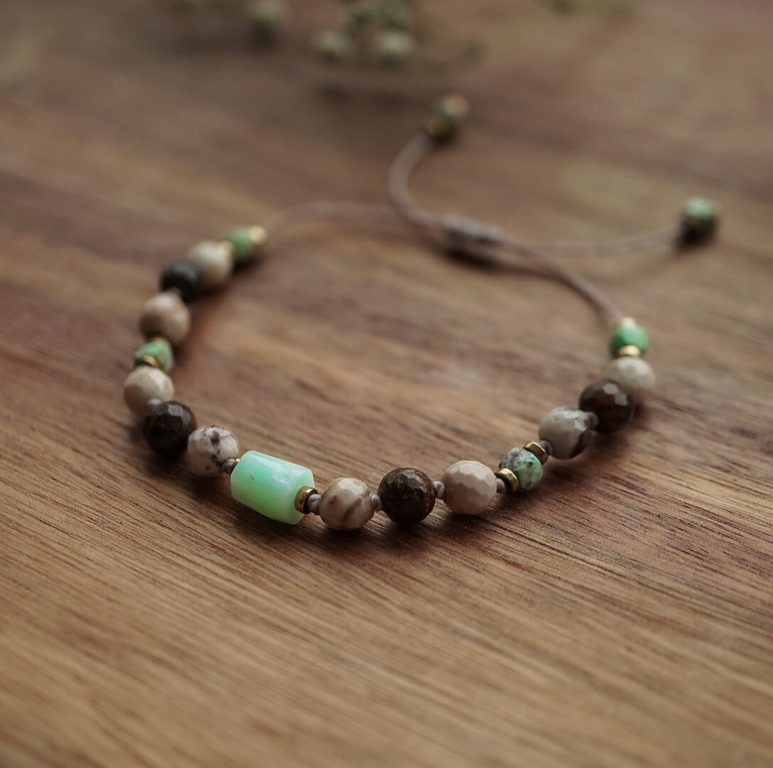 Wibracje Ziemi - Bransoletka z Chryzoprazem - obrazek 4