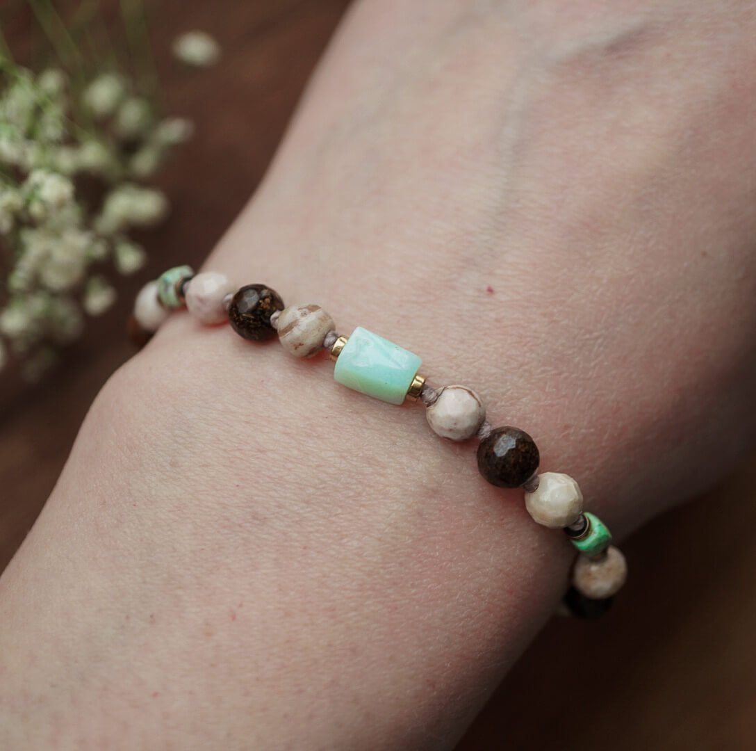 Wibracje Ziemi - Bransoletka z Chryzoprazem - obrazek 3