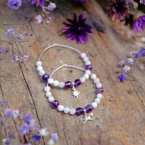 Nocne Tajemnice - Kolczyki z Ametystem