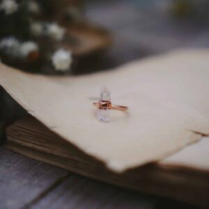 Pierścionek Oczyszczenia z Kryształem Górskim r. 15,5