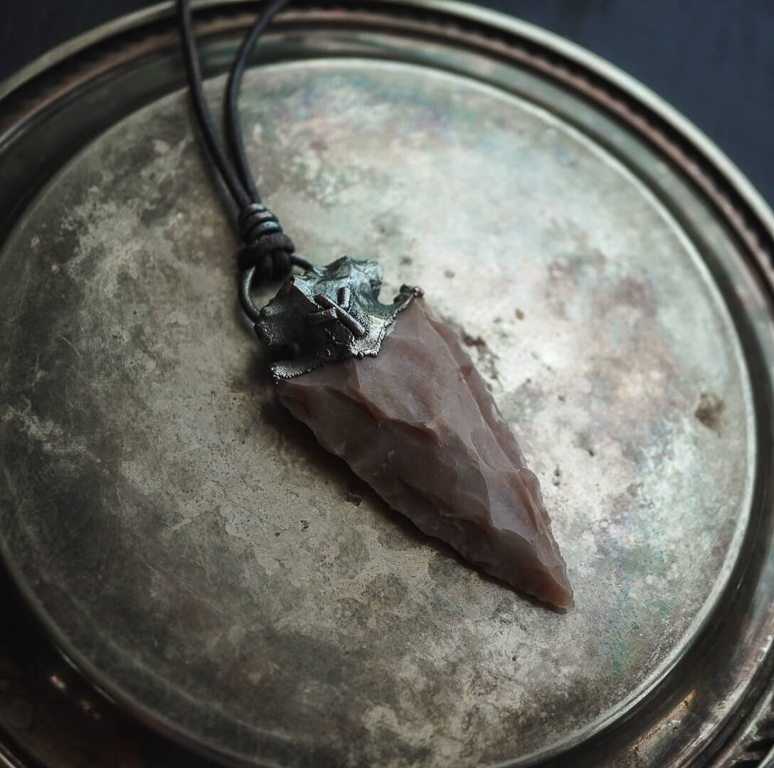 Rune Talisman Algiz with Agate Grotto - Image 2