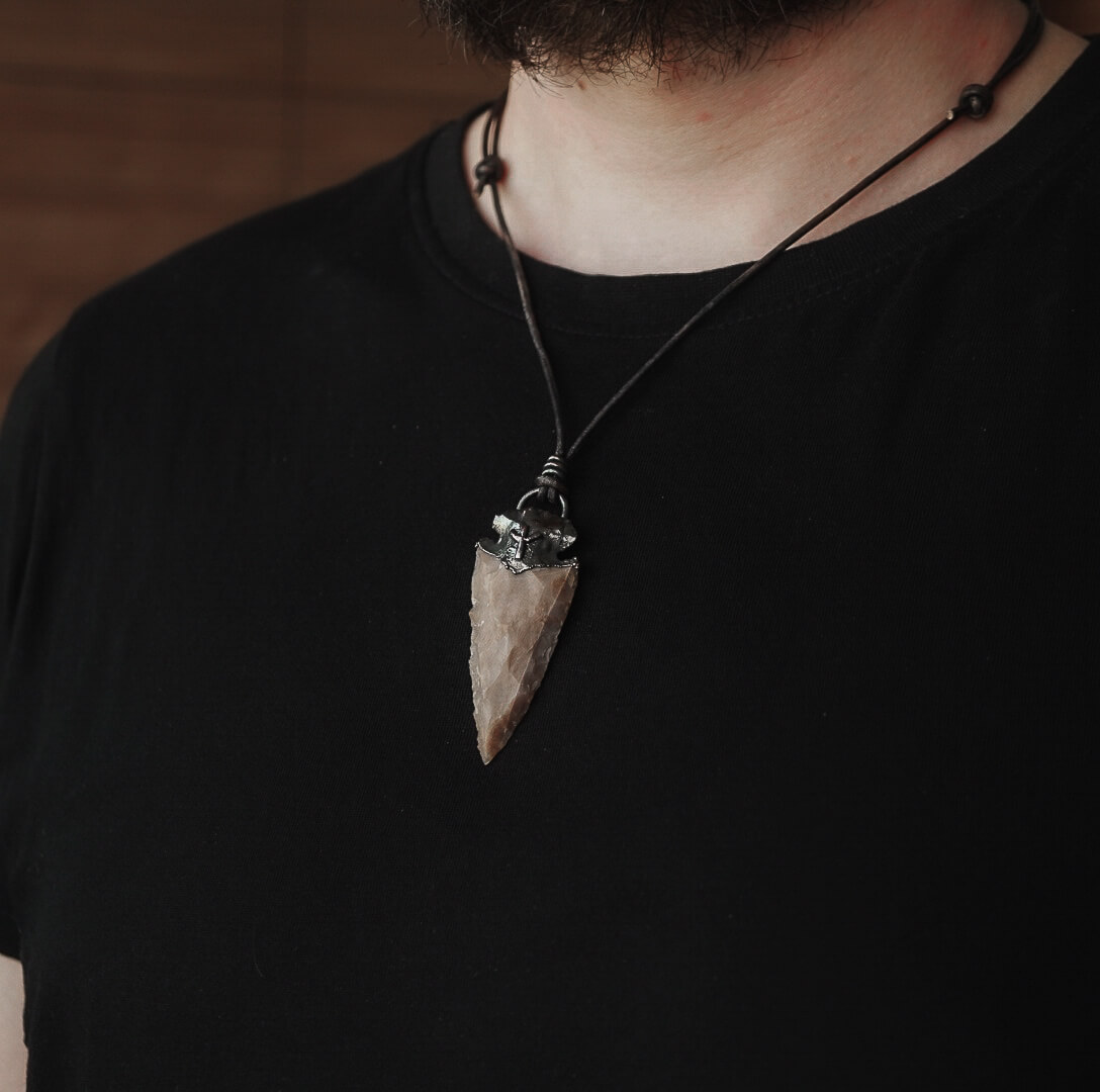 Rune Talisman Algiz with Agate Grotto - Image 3