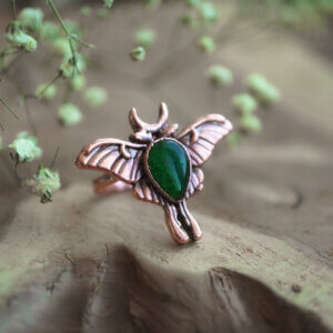 Świt Nowego Dnia: Pierścień z Ćmą i Awenturynem r. 17,5