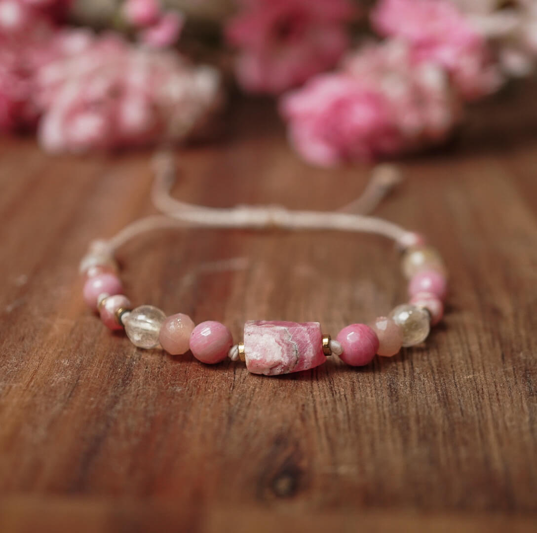 Bransoletka z rodochrozytem i cytrynem – siła równowagi - obrazek 4