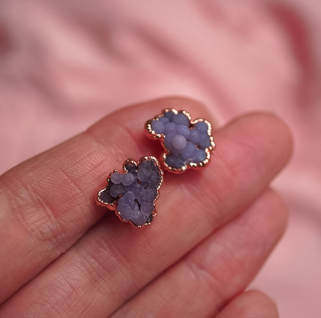 Magiczne Sztyfty z Agatem Winogronowym w Miedzi - obrazek 3