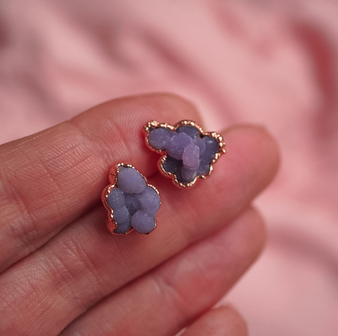 Fascination of Nature: copper pins with grape agate - Image 3