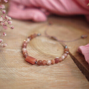 Radiant Brilliance Bracelet - Sunstone and Hematite