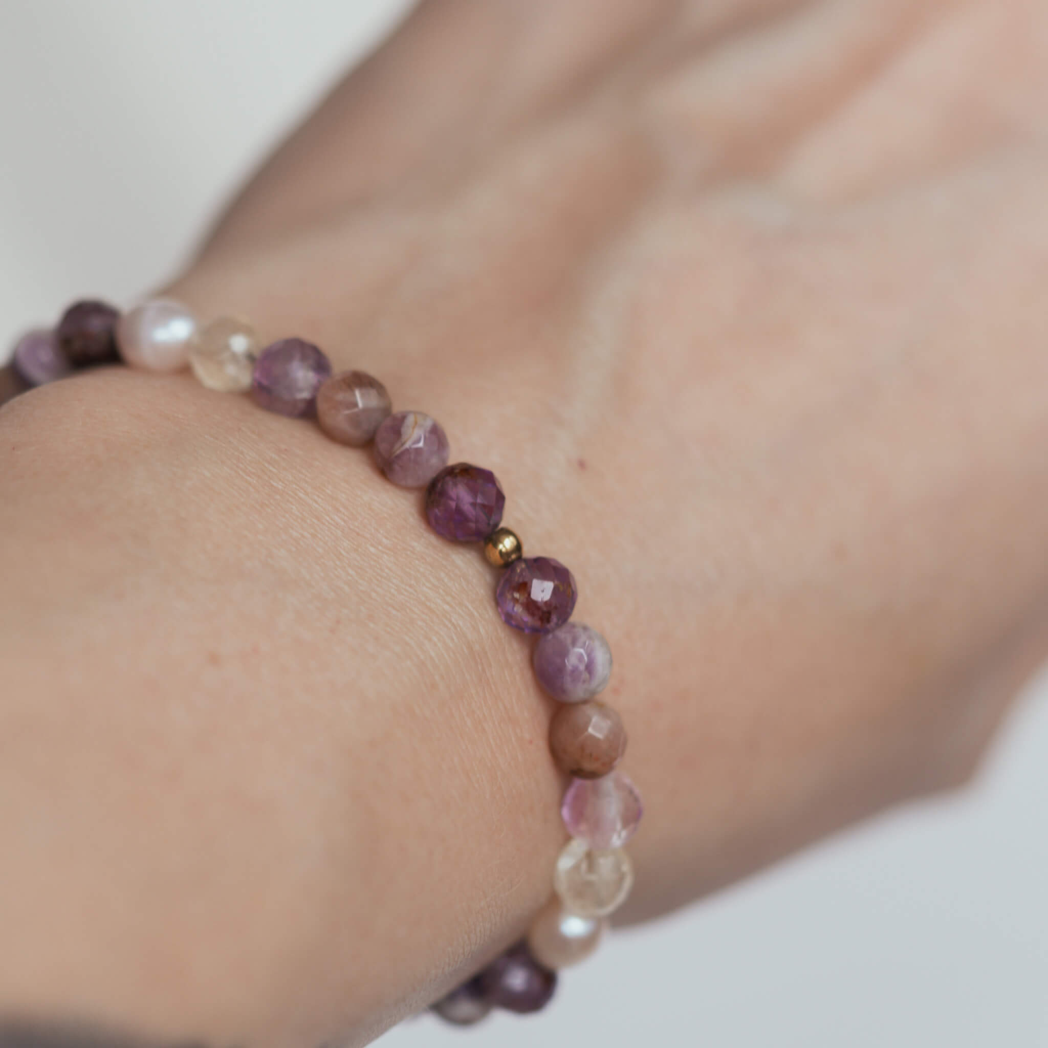 Bracelet with Ametrine and Pearl - Delicacy and Strength - Image 2
